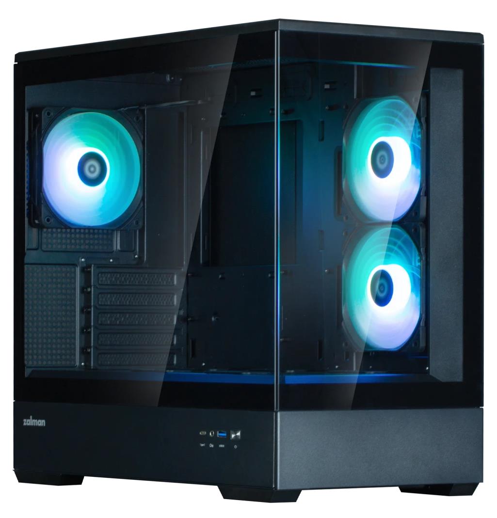 Изображение Корпус Zalman P30 V2 Black (mATX, Mini-ITX, черный, без БП)/(P30 Black V2)