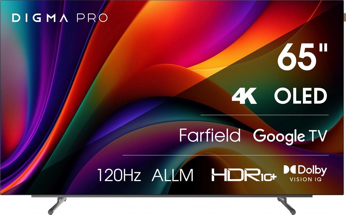 Изображение Телевизор Digma PRO OLED 65M 65" HDR, 4K Ultra HD Smart TV черный