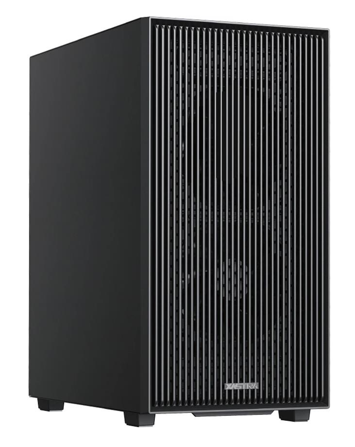Изображение Корпус XASTRA A307M 2BK SI Black (mATX, Mini-ITX, черный, без БП)/(A307M-2FC12BK-SI)