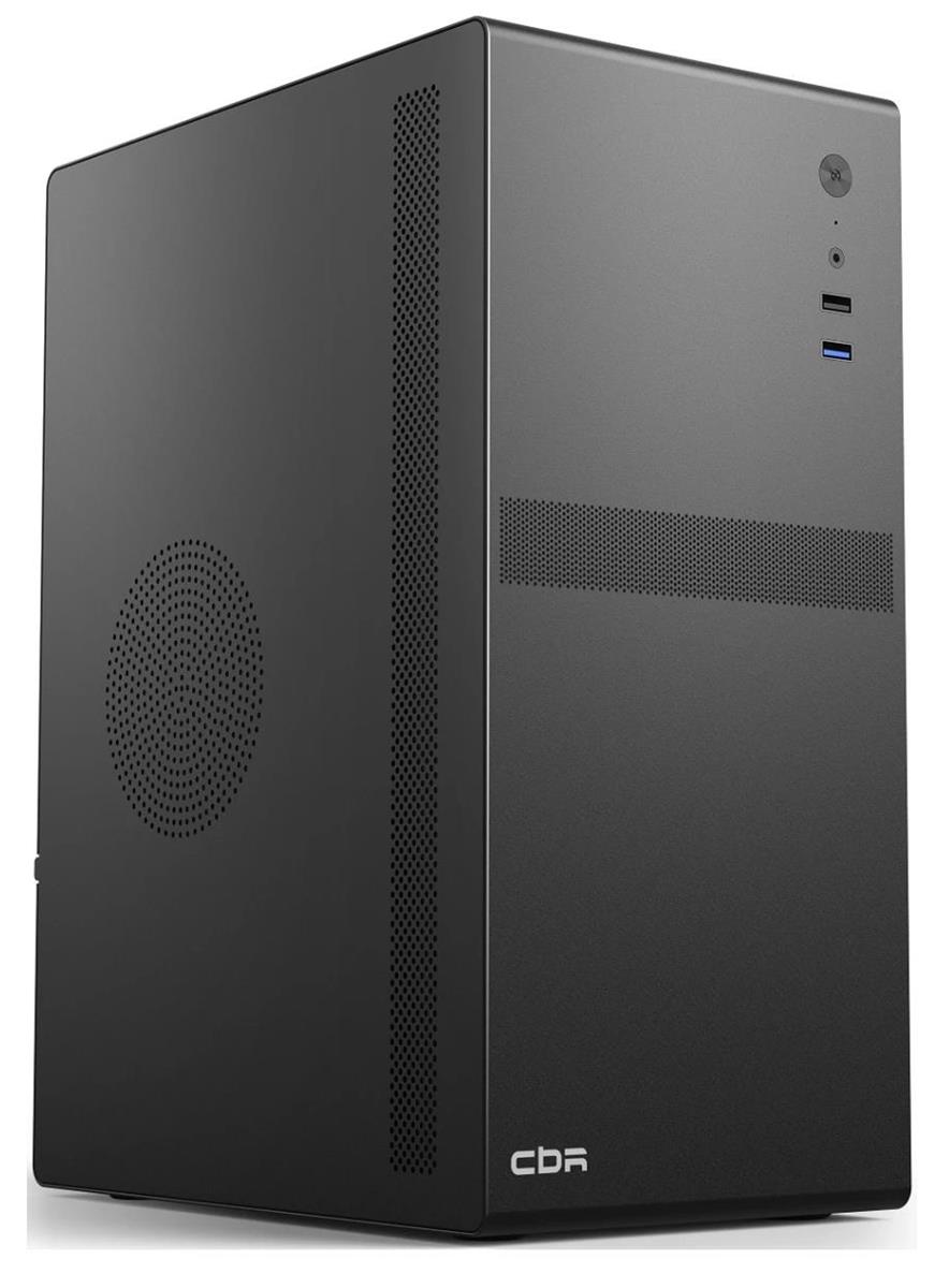 Изображение Корпус CBR PCC-MATX-V203-WPSU (mATX, Mini-ITX, черный, без БП)/(PCC-MATX-V203-WPSU)