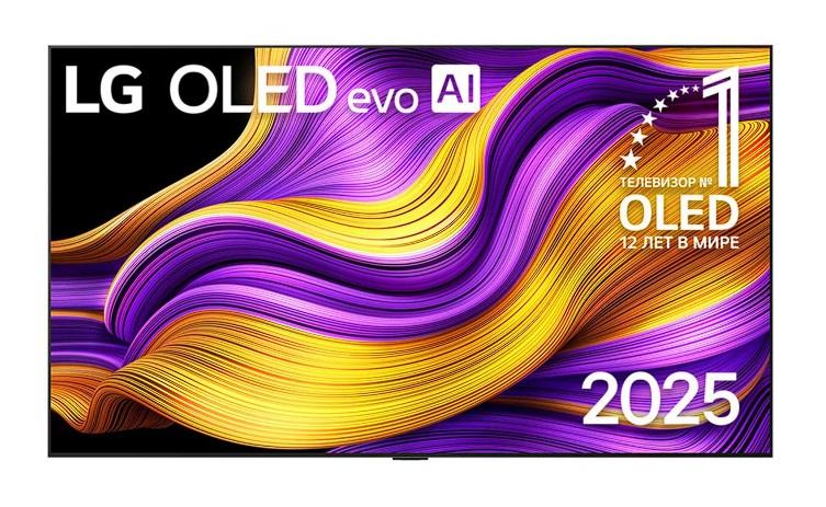 Изображение Телевизор LG OLED77G5RLA 77" HDR, 4K Ultra HD Smart TV серебристый, черный