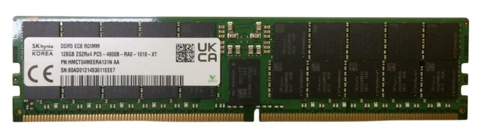 Изображение Оперативная память 1x128 GB DDR5 Hynix HMCT04MEERA131N (38400 Мб/с, 4800 МГц, CL40)