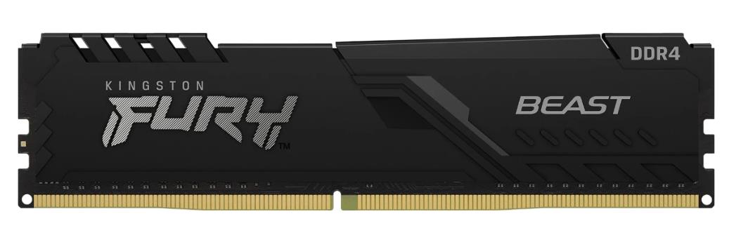 Изображение Оперативная память 8 GB DDR4 Kingston Fury Beast (25600 МБ/с, 3200 МГц, CL16)