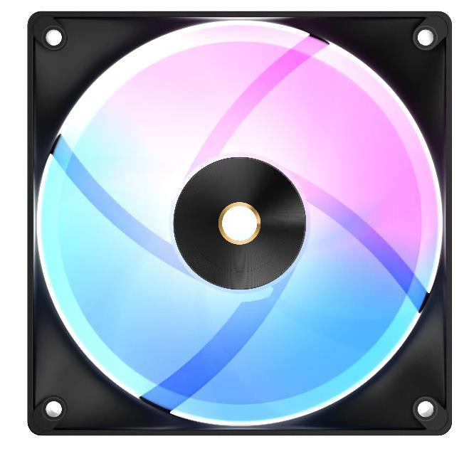 Изображение Вентилятор Ocypus Delta F12 BK ARGB (2000 об/мин , 120x120x25 мм,4-pin PWM)
