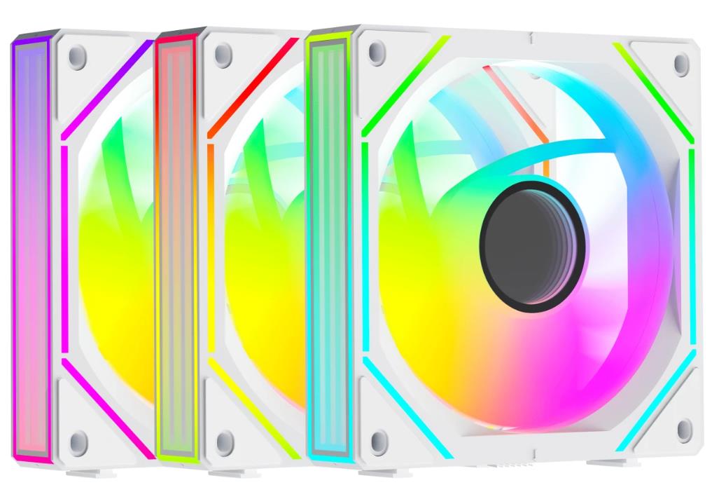 Изображение Вентилятор Ocypus Gamma F12 UNI WH ARGB (1800 об/мин , 120x120x25 мм,4-pin PWM)