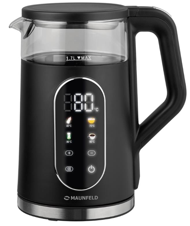 Изображение Электрический чайник MAUNFELD MGK6702B (2200 Вт/1,7 л //черный)
