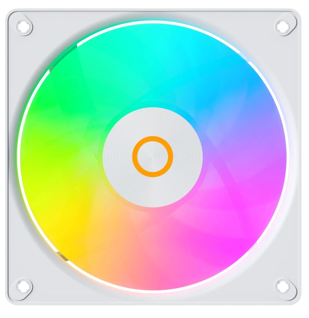 Изображение Вентилятор Ocypus Gamma F12 Elite WH ARGB REVERSE BLADE (1800 об/мин , 120x120x25 мм,4-pin PWM)