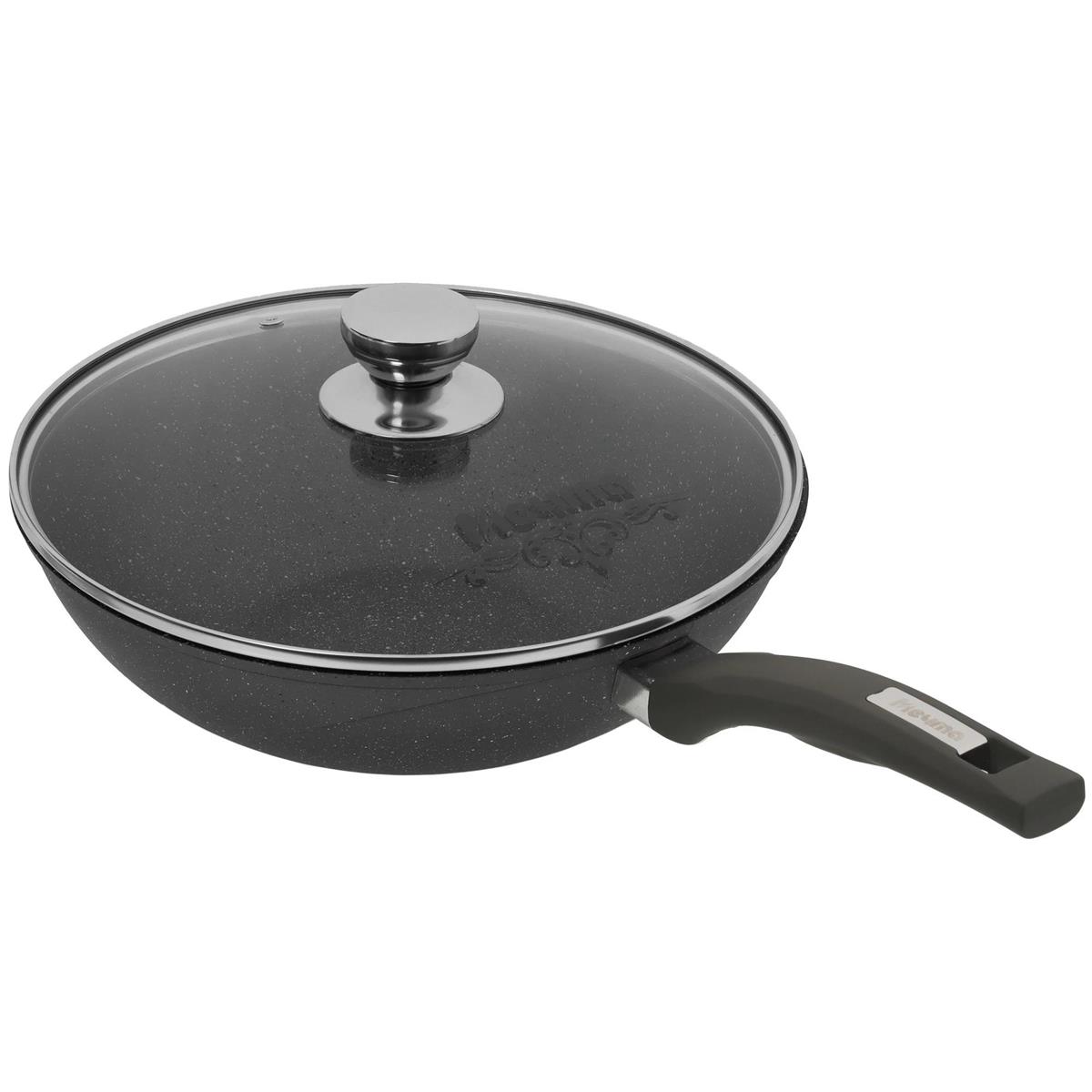 Изображение Сковорода-вок Мечта 078701 Гранит со съемной ручкой (28 см )