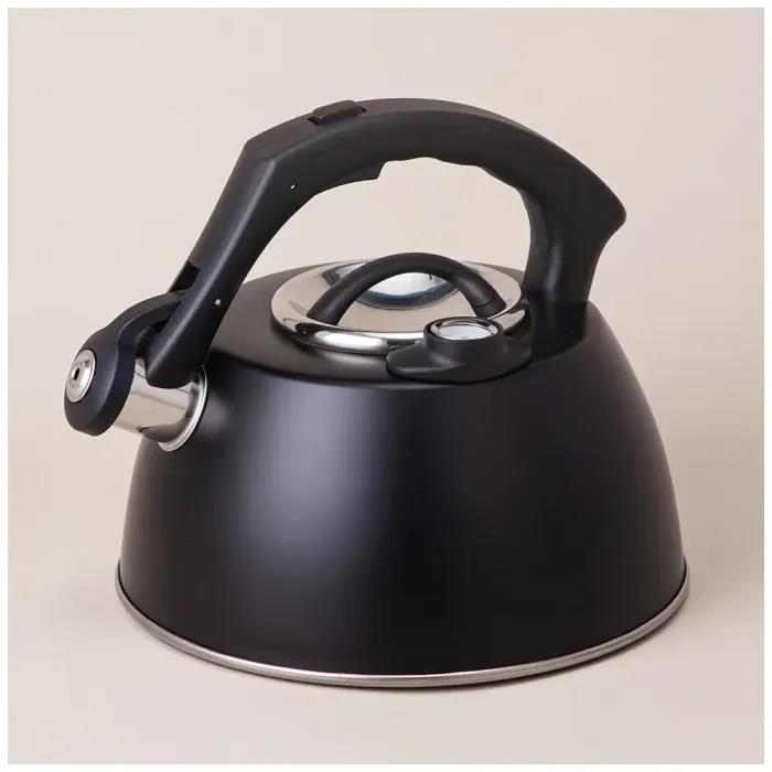 Изображение Чайник AGNESS 908-065 ТЮДОР с термометром (3, л л /черный)