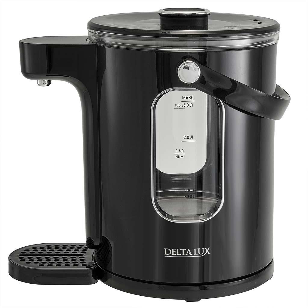 Изображение Термопот DELTA LUX DE-1701 3л,LCD дисплей (3 л /1600 Вт /черный)
