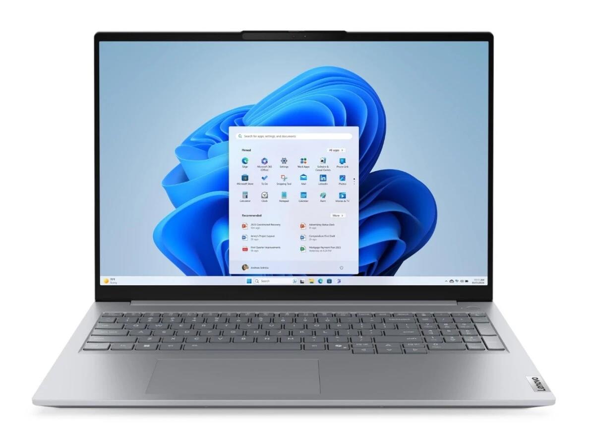 Изображение Ноутбук Lenovo ThinkBook 16 G8 IAL (Intel 225U 1500 МГц/ SSD 512 ГБ  /RAM 16 ГБ/ 16" 1920x1200/VGA встроенная/ Без ОС) (21SK001VUE)