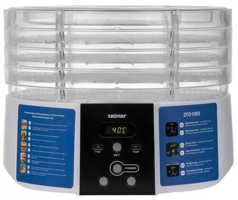 Изображение Сушилка для овощей Zelmer  ZFD1005 (поддонов 4 шт, 520 Вт , белый)