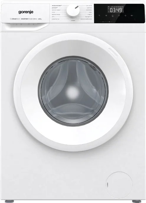 Изображение Стиральная машина Gorenje WNHPI84AS/R, белый (фронтальная, 8 кг, 1400 об/мин )