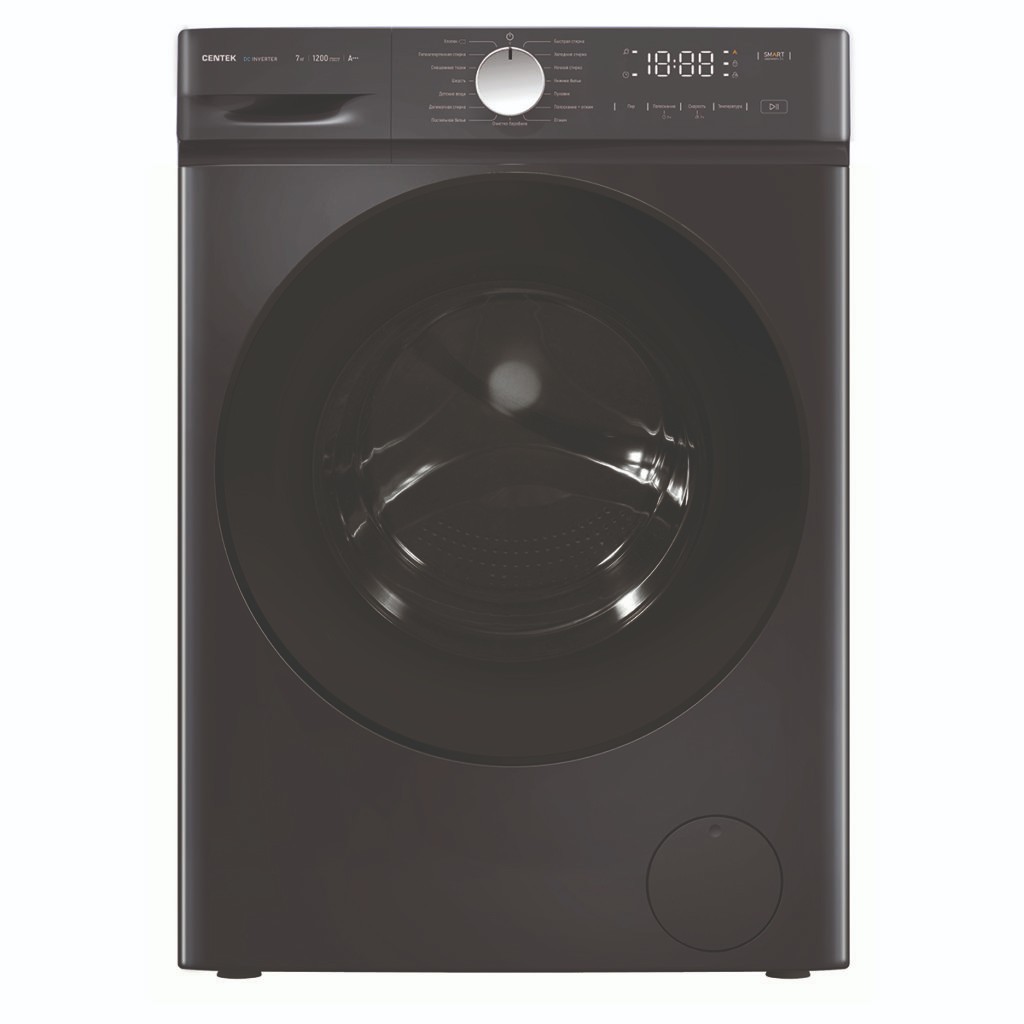 Изображение Стиральная машина CENTEK CT-1923, черный (фронтальная, 7 кг, 1200 об/мин )