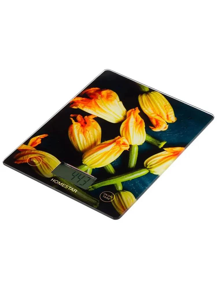 Изображение Весы кухонные HOMESTAR HS-3015В, 7 кг (110057) (рисунок, черный)