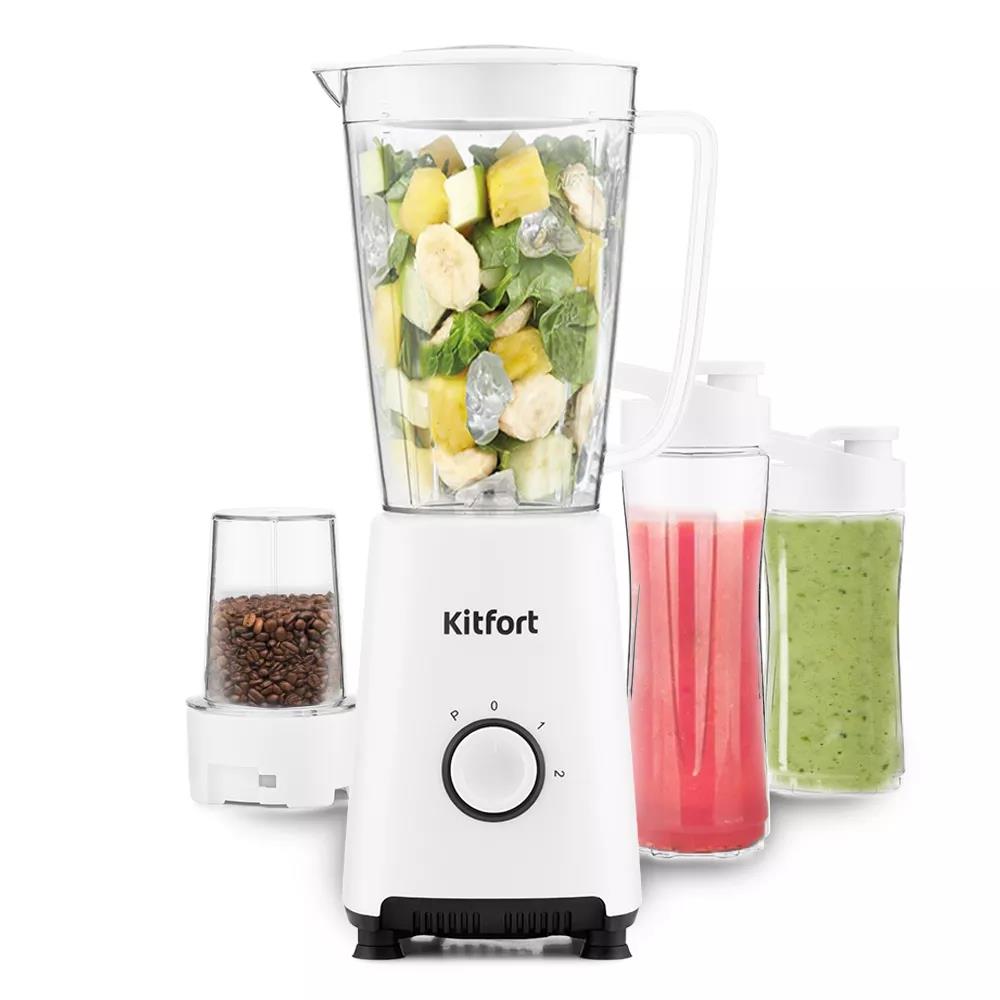 Изображение Блендер Kitfort КТ-1380 (стационарный/300 Вт/белый)
