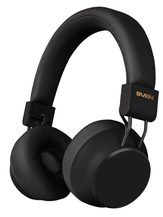Изображение Bluetooth-гарнитура/наушники Sven AP-B710MV (Bluetooth, ANC, APP, 3 mics, 500mAh) (черный)
