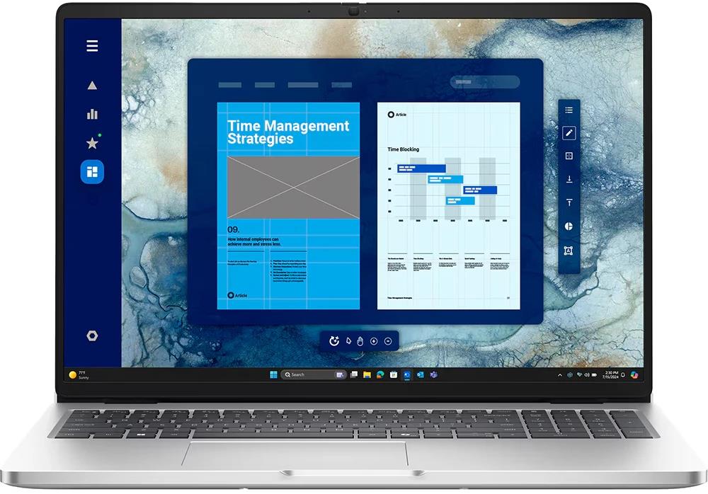 Изображение Ноутбук DELL Pro 16 (Intel 235U 2000 МГц/ SSD 512 ГБ  /RAM 16 ГБ/ 16" 1920x1200/VGA встроенная/ Без ОС) (Pro16-5655)