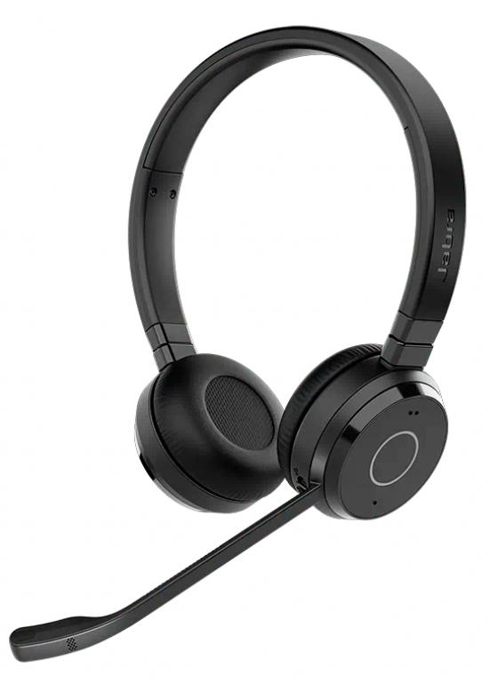 Изображение Bluetooth-гарнитура/наушники Jabra Evolve 65 TE - USB-A MS Stereo (PN: 6699-833-309) (черный)