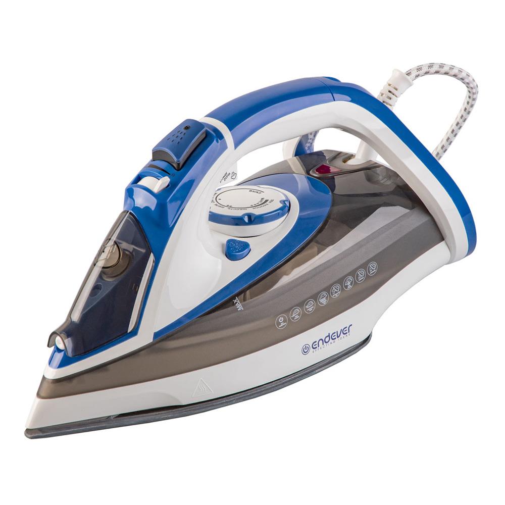 Изображение Утюг Endever Delta-231 (3000 Вт/синий, черный, белый)