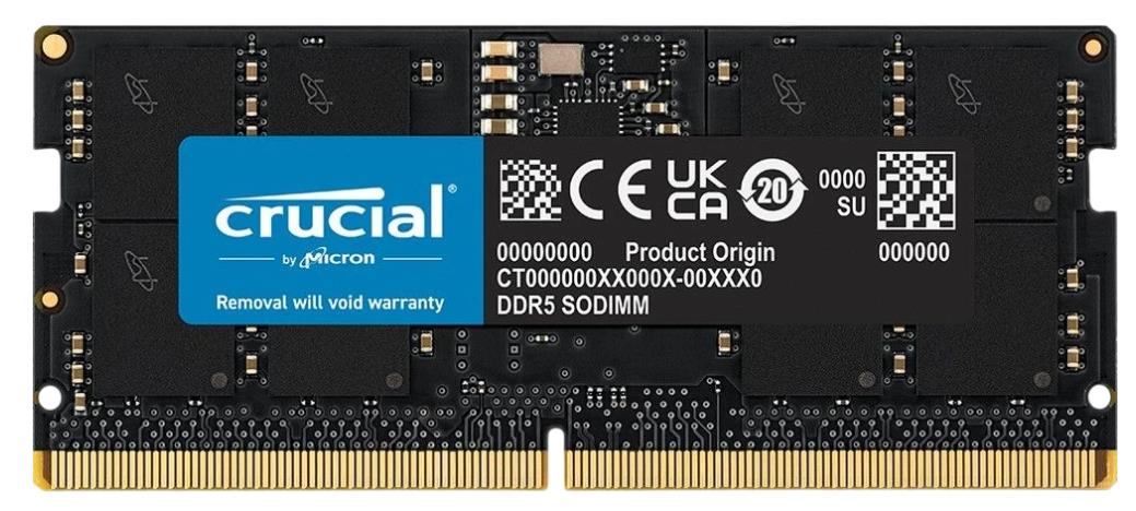 Изображение Оперативная память 1x32 GB DDR5 Crucial CT32G56C46S5T (44800 Мб/с, 5600 МГц, CL46)