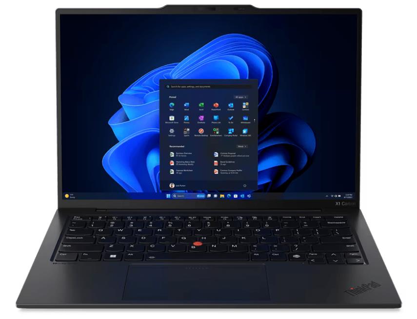 Изображение Ноутбук Lenovo ThinkPad X1 Carbon Gen 12 (Intel 155U 1700 МГц/ SSD 512 ГБ  /RAM 32 ГБ/ 14" 1920x1200/VGA встроенная/ Windows 11 Pro) (21KC00A7US)