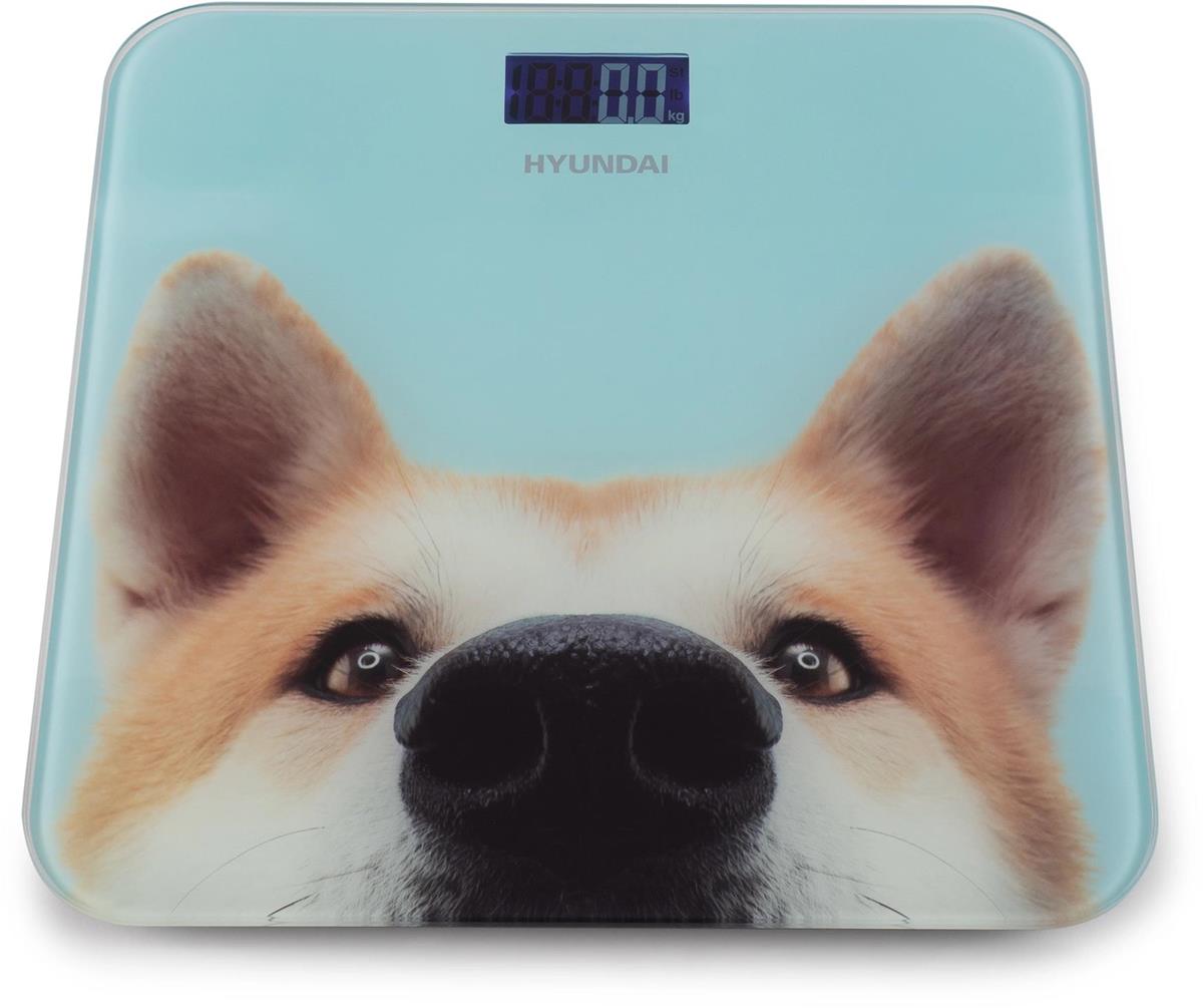 Изображение Весы Hyundai H-BS03680,голубой, рисунок