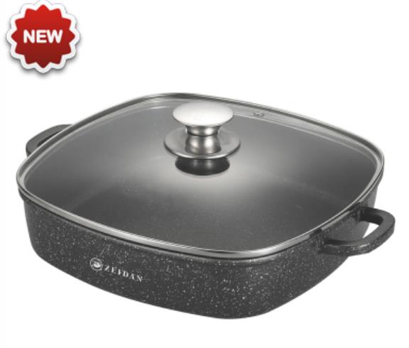 Изображение Жаровня Zeidan Z-501040 Black алюминий 4,5 л