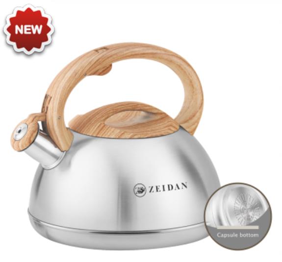 Изображение Чайник Zeidan Z-4546 (3, л л /дерево, серебристый)
