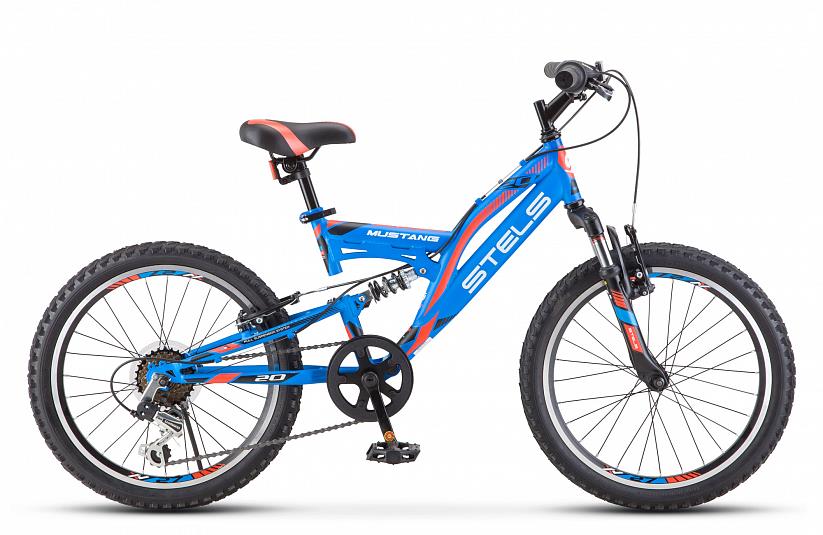 Изображение Велосипед Stels Mustang 20V Z010 (синий/20 "/13.0 ")-2025 года EP-00007713*X0000001619