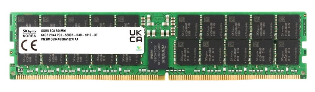 Изображение Оперативная память 1х64 GB DDR5 Hynix HMCG94AGBRA182N (44800 Мб/с, 5600 МГц, CL46)