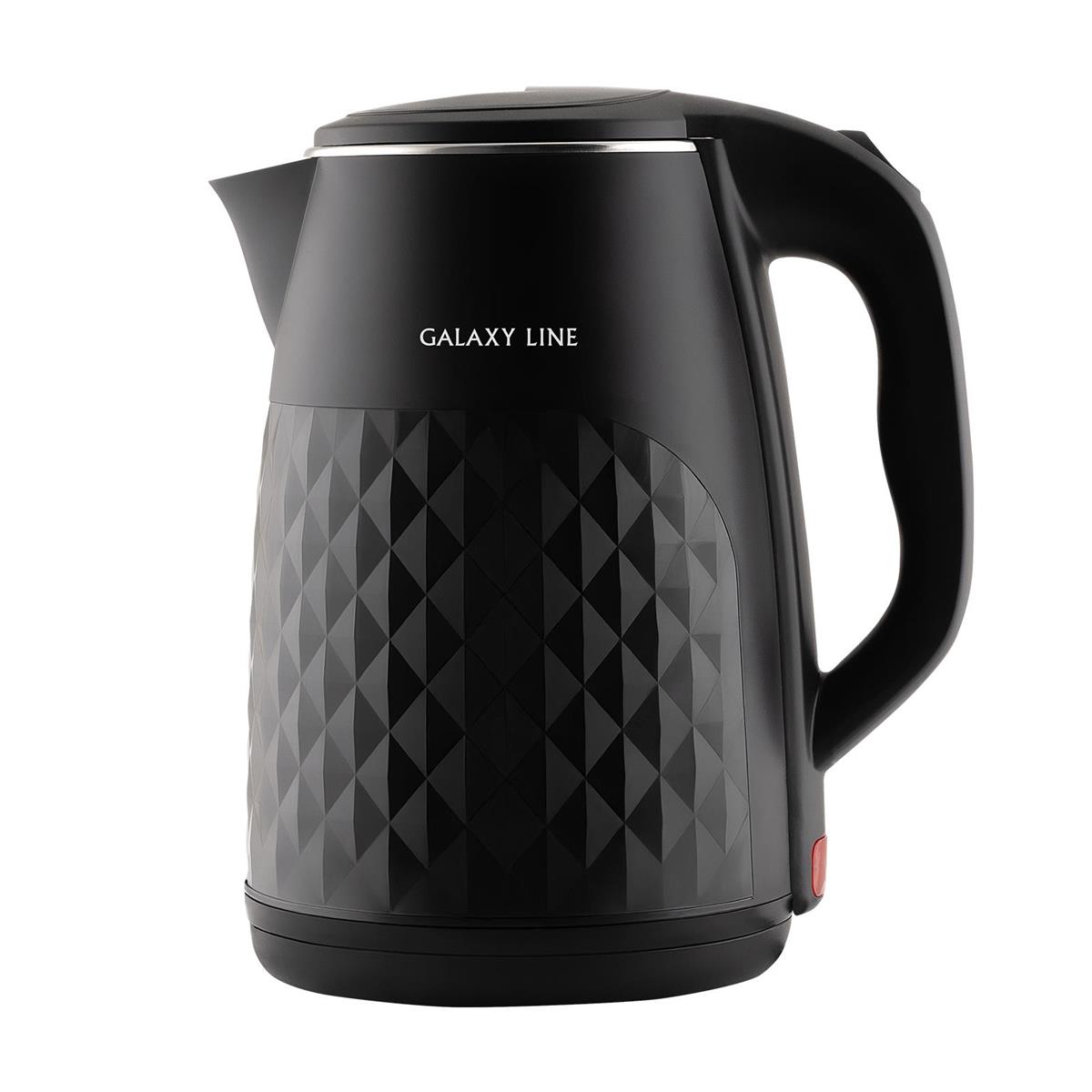 Изображение Электрический чайник Galaxy GL 0328  (2000 Вт/2,2 л /пластик, нержавеющая сталь/черный)