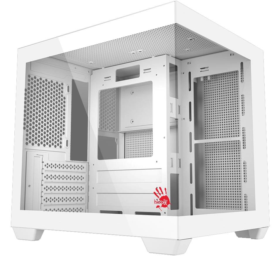 Изображение Корпус Bloody CC-121-WH White (mATX, Mini-ITX, белый, без БП)/(CC-121-WH)
