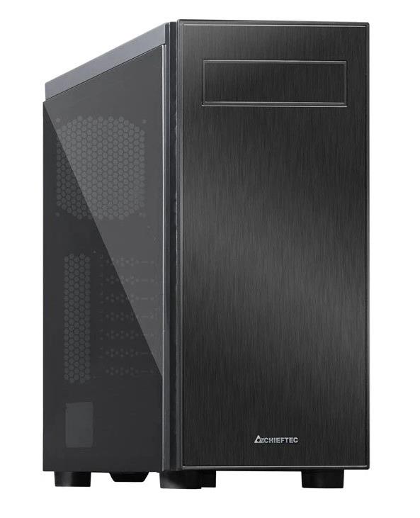 Изображение Корпус Chieftec AL-02B-TG-OP Hawk (mATX, ATX, Mini-ITX, черный, без БП)/(AL-02B-TG-OP)