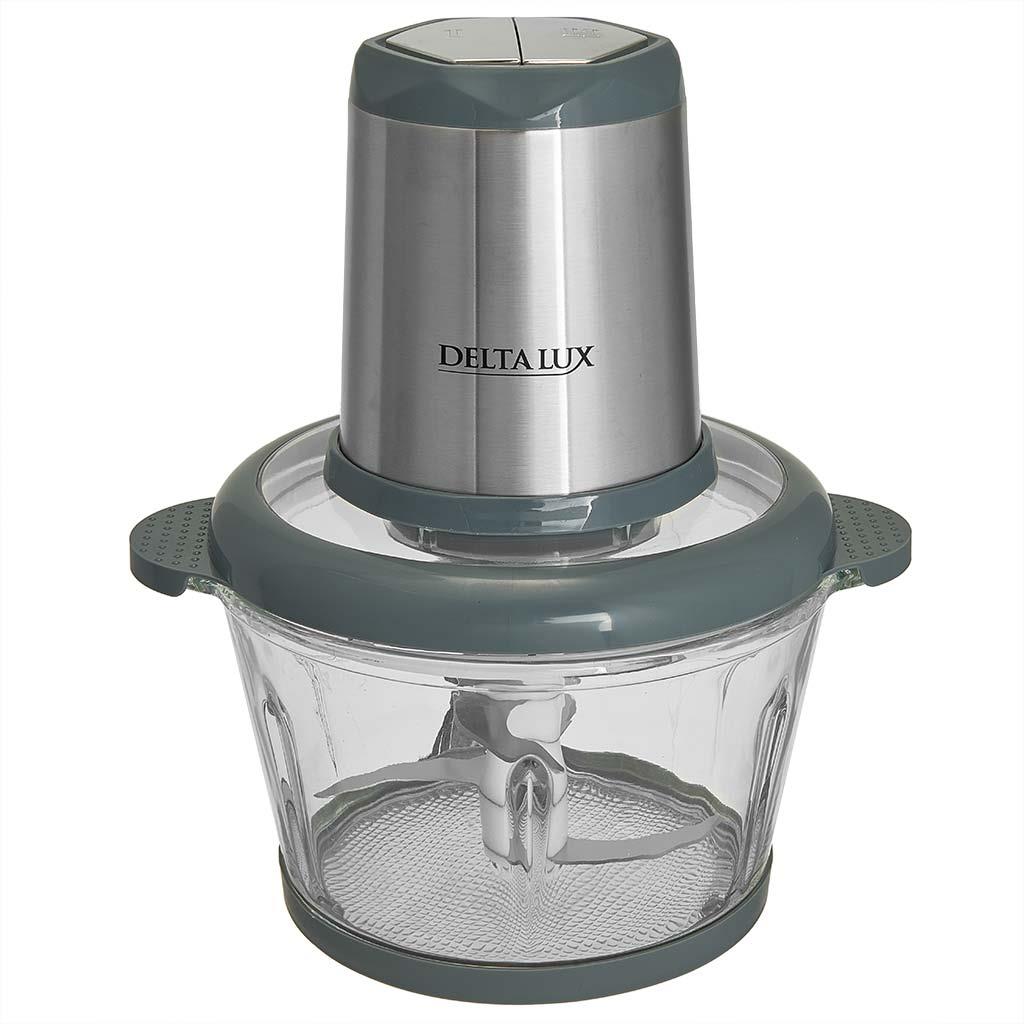 Изображение Измельчитель DELTA LUX DE-7404 (2 л /600 Вт /серый)