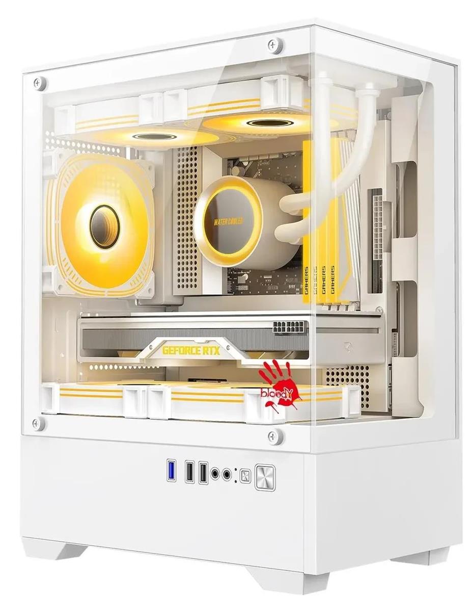 Изображение Корпус Bloody CC-125-WH White (mATX, Mini-ITX, белый, без БП)/(CC-125-WH)