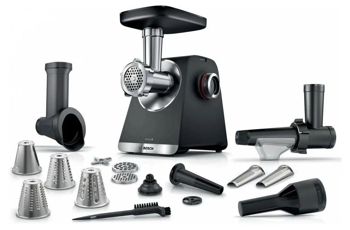 Изображение Мясорубка Bosch MFWS660B (2100 Вт //черный)