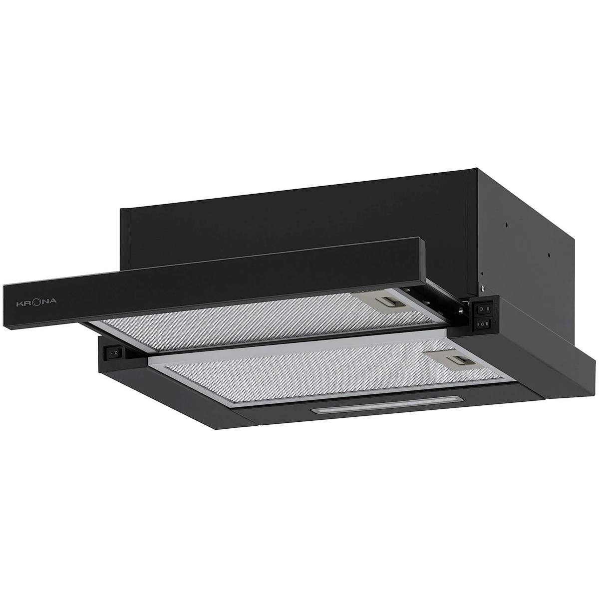 Изображение Встраиваемая вытяжка Krona KAMILLA F 450 (черный, )