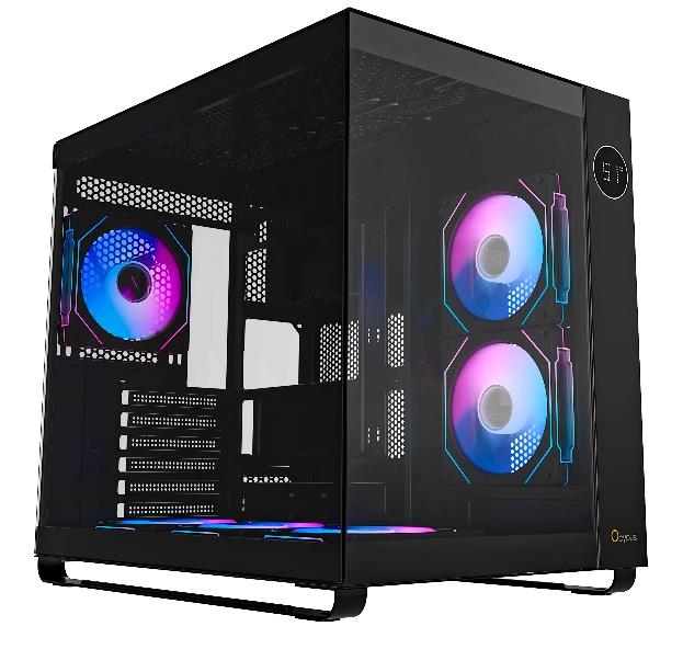 Изображение Корпус Ocypus Iota C70 BK ARGB (mATX, ATX, Mini-ITX, черный, без БП)/(Iota-C70-BK)