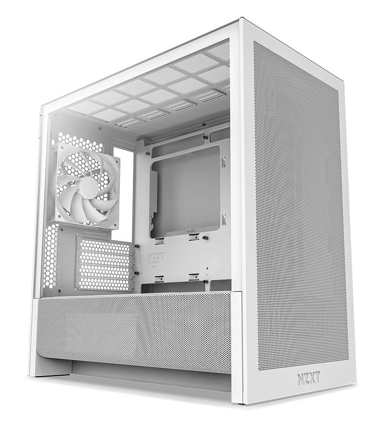 Изображение Корпус NZXT H3 Flow White (mATX, Mini-ITX, белый, без БП)/(CC-H31FW-01)