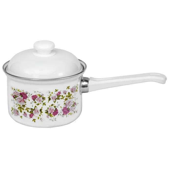 Изображение Ковш ЛЫСЬВА 16084АП2 Китайская роза эмал (1,5 л )