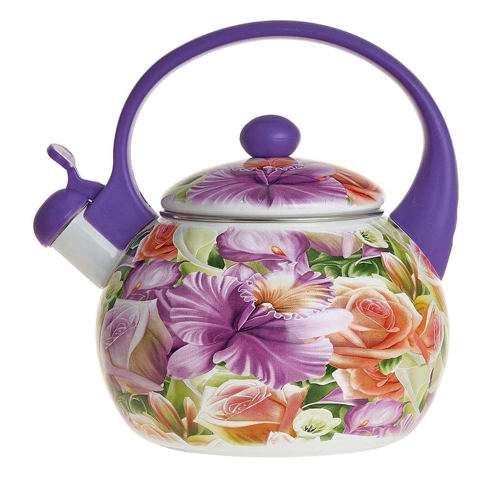 Изображение Чайник METALLONI EM-1318 (2,5, л л /рисунок, фиолетовый)