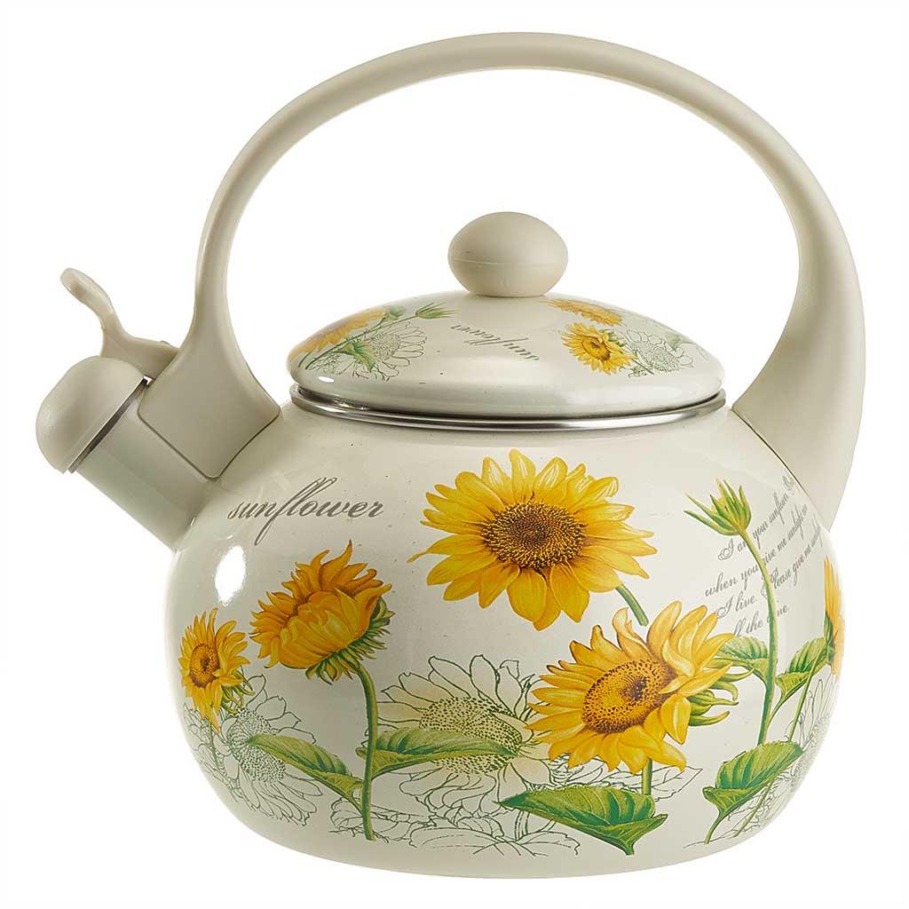 Изображение Чайник METALLONI EM-1320 Подсолнухи (2,5, л л /рисунок)