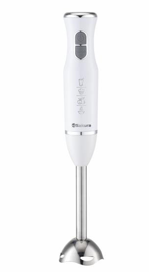 Изображение Блендер Sakura SA-6263W (погружной/600 Вт/белый)