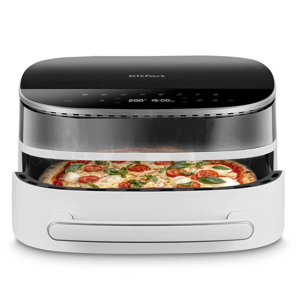 Изображение Аэрогриль Kitfort КТ-8150 2850Вт белый/черный (2850 Вт /6 л )