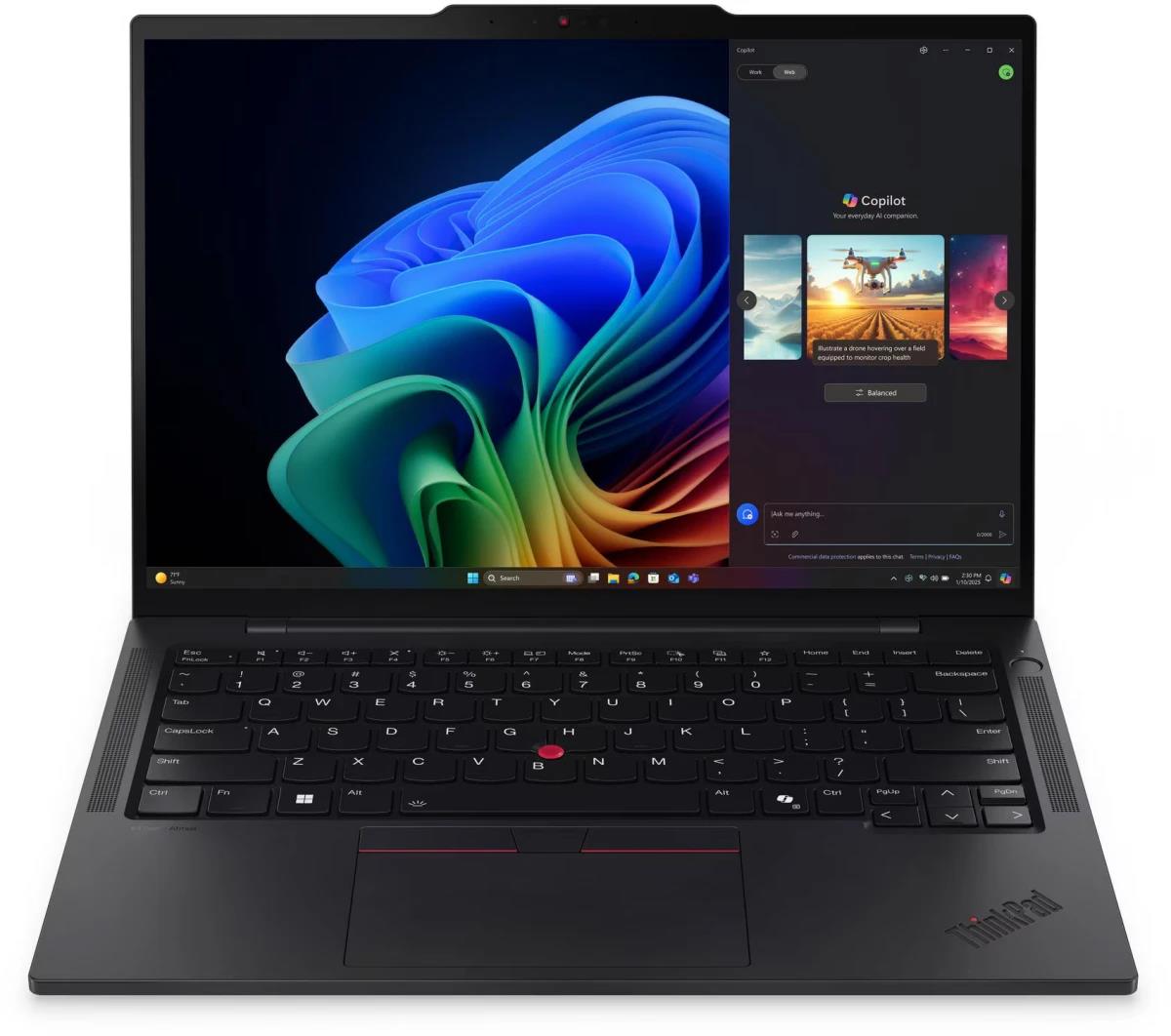 Изображение Ноутбук Lenovo ThinkPad T14s Gen 6 (Intel 268V 2200 МГц/ SSD 1024 ГБ  /RAM 32 ГБ/ 14" 1920x1200/VGA встроенная/ Windows 11 Pro) (21QX000KUS)