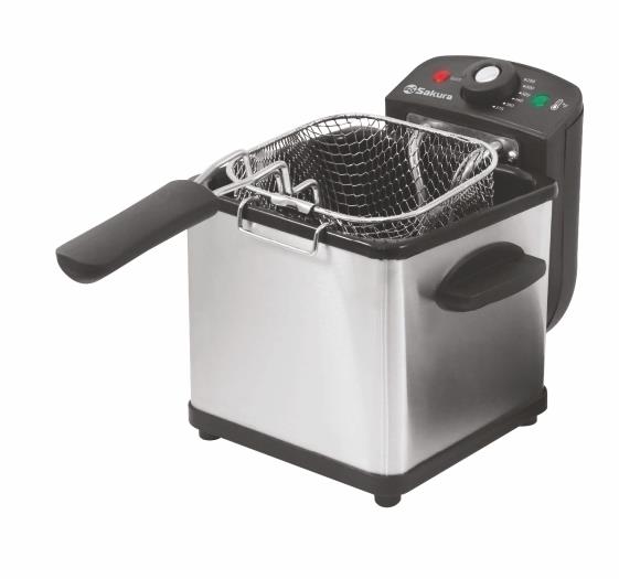 Изображение Фритюрница Sakura SA-7676 800Вт, съемная чаша 1,5 л (1,5 л  800 Вт  )