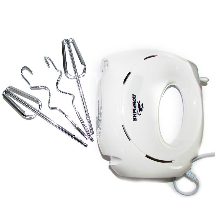 Изображение Миксер Добрыня DO-2309 (200 W) ДС-мотор (200 Вт /белый)