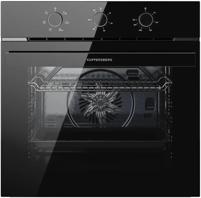 Изображение Духовой шкаф Kuppersberg HO 603 Black Glass (78 л , чёрный)
