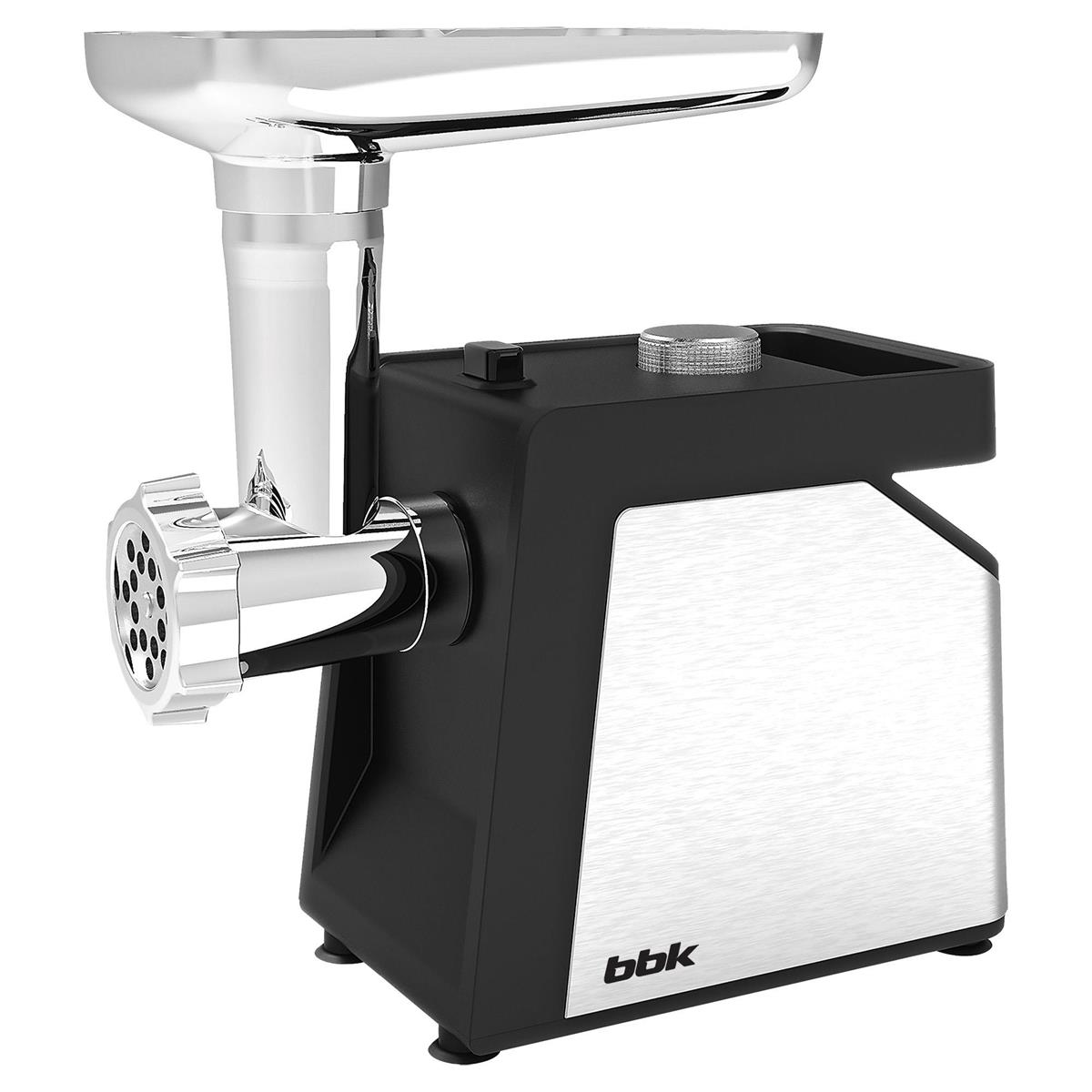 Изображение Мясорубка BBK MG2010 (M/B) (2000 Вт /2 кг/мин/серебристый, черный)